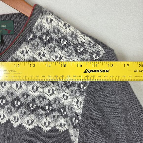 Orvis Sweater Cardigan Womens Large Duck Holiday Christmas Grannycore Snowflake - Picture 4 of 10